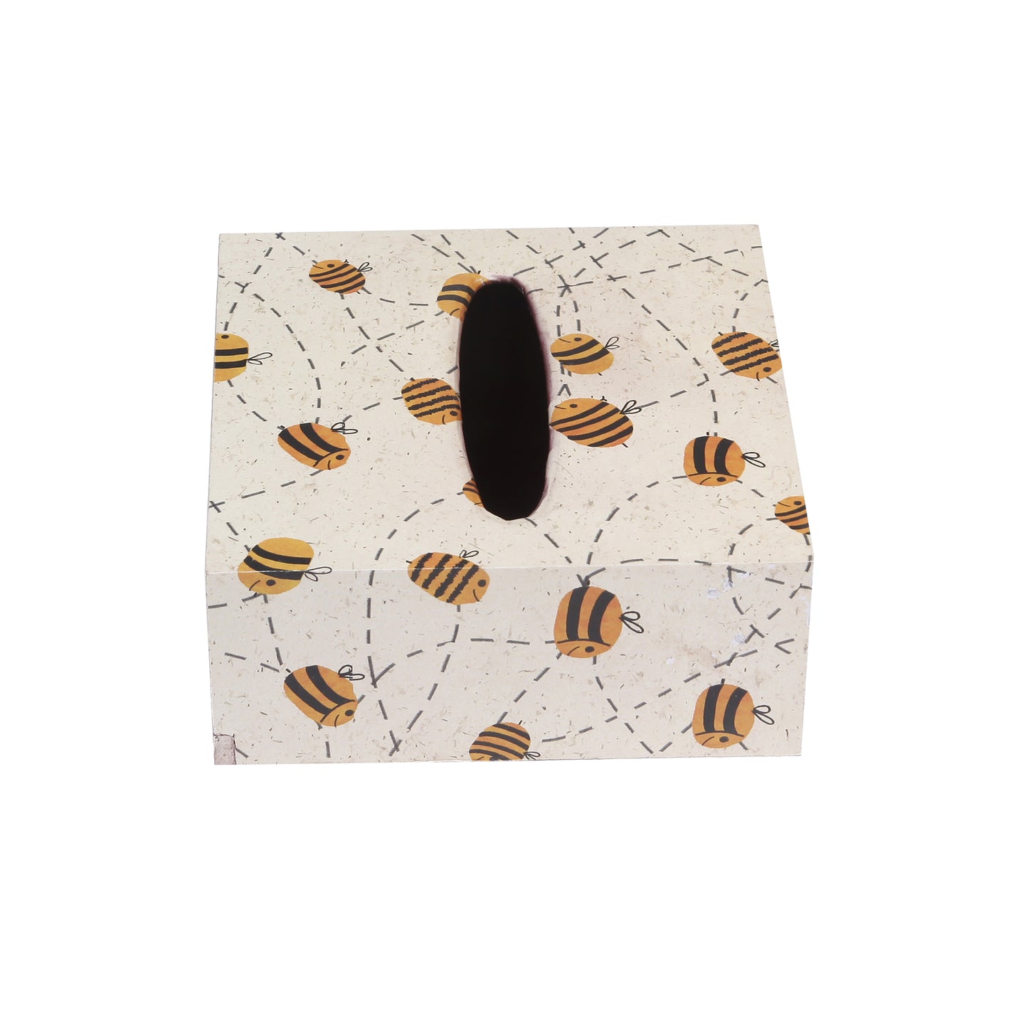 A Tiny Mistake Buzybee Square Tissue Box, 18 x 18 x 7.5 cm