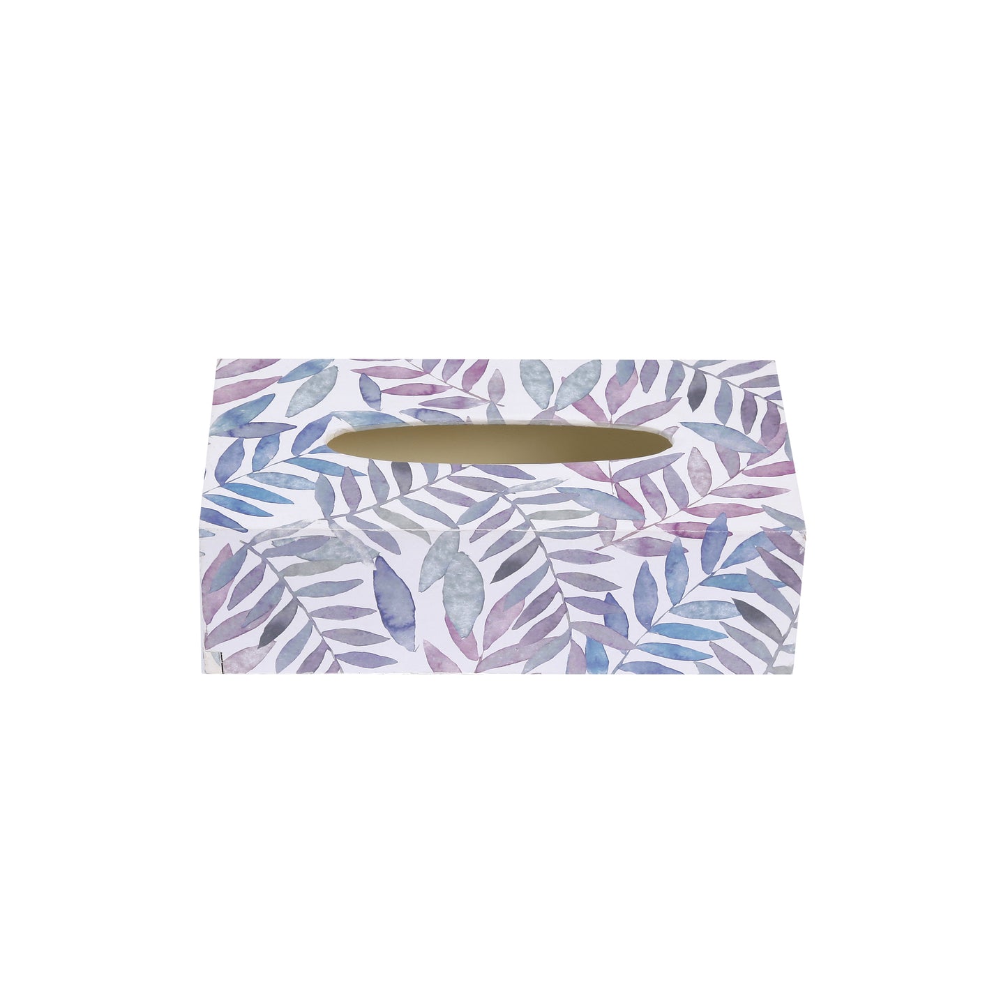 A Tiny Mistake Pastel Leaves Rectangle Tissue Box, 26 x 13 x 8 cm
