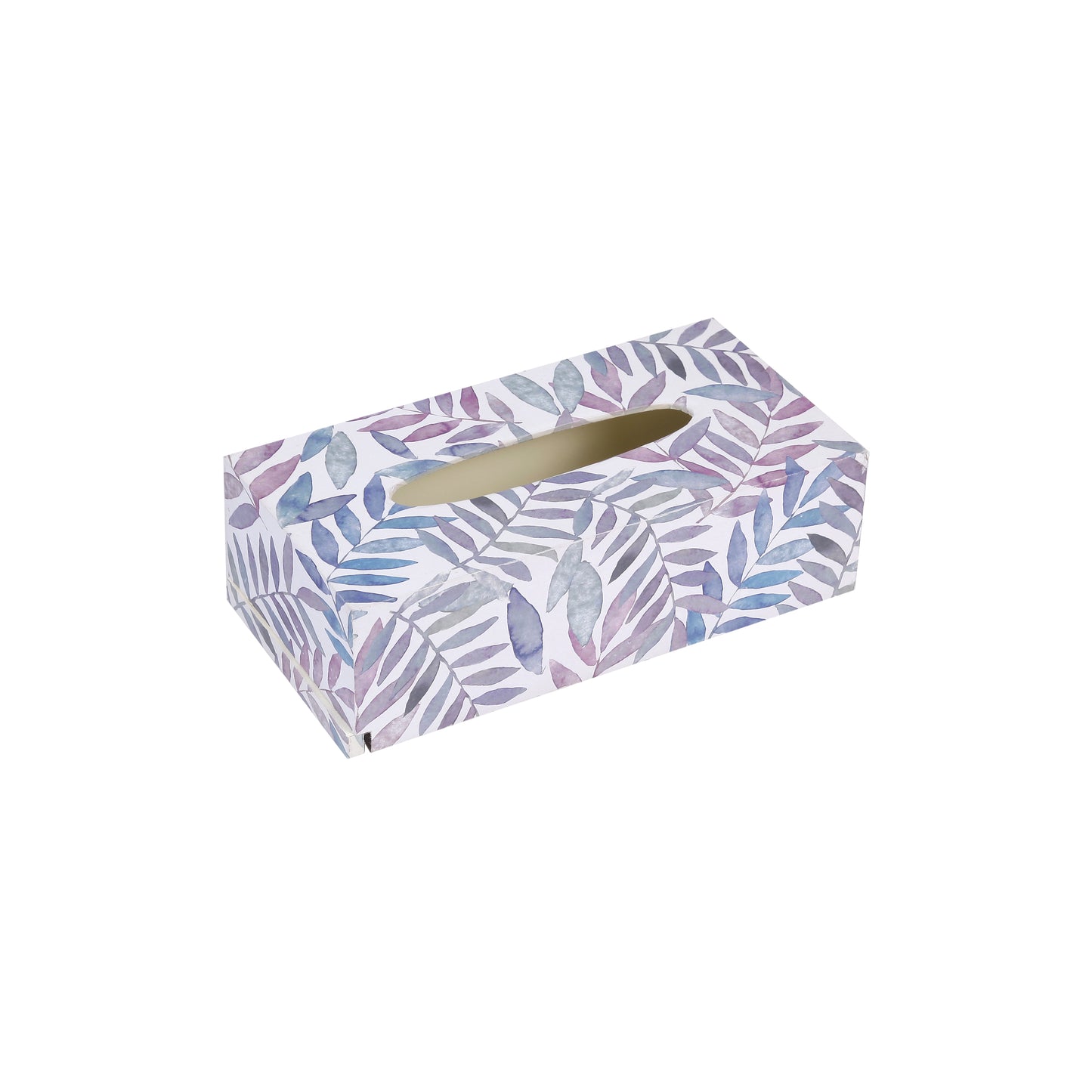 A Tiny Mistake Pastel Leaves Rectangle Tissue Box, 26 x 13 x 8 cm