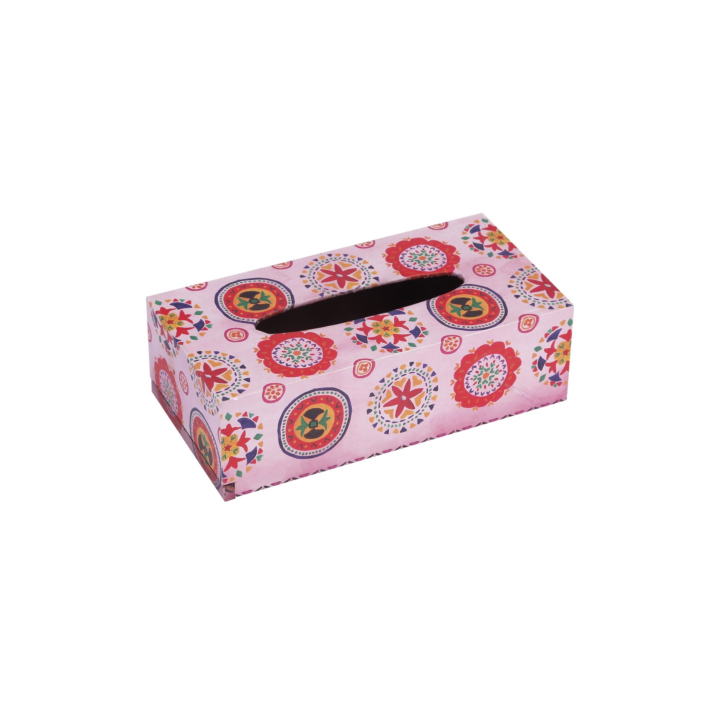 A Tiny Mistake Rangoli Rectangle Tissue Box, 26 x 13 x 8 cm