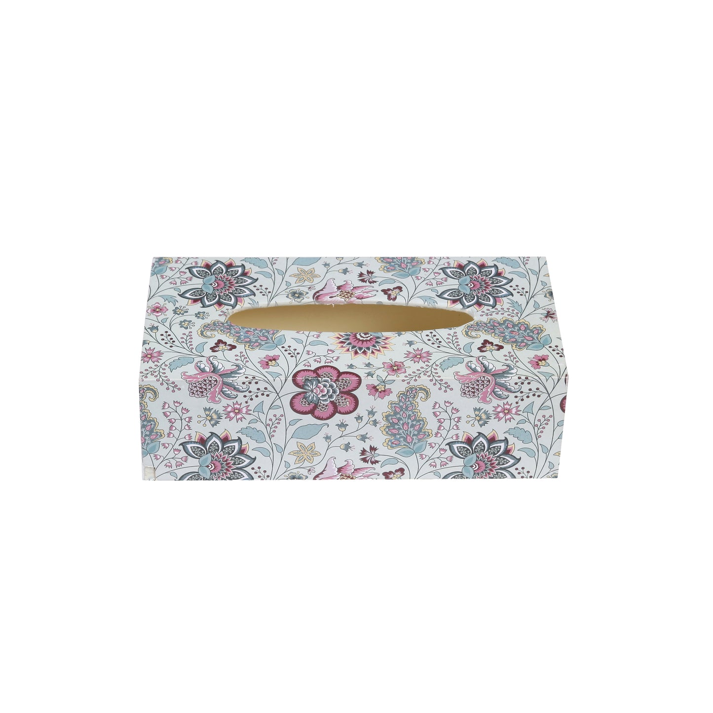 A Tiny Mistake Kalamkari Pastel Rectangle Tissue Box, 26 x 13 x 8 cm