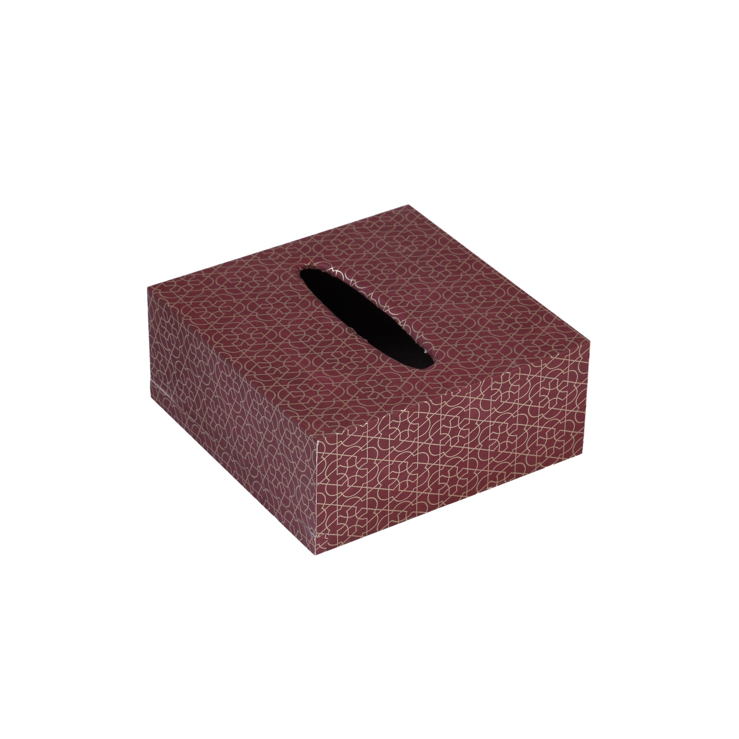 A Tiny Mistake Geometric Geru Square Tissue Box, 18 x 18 x 7.5 cm