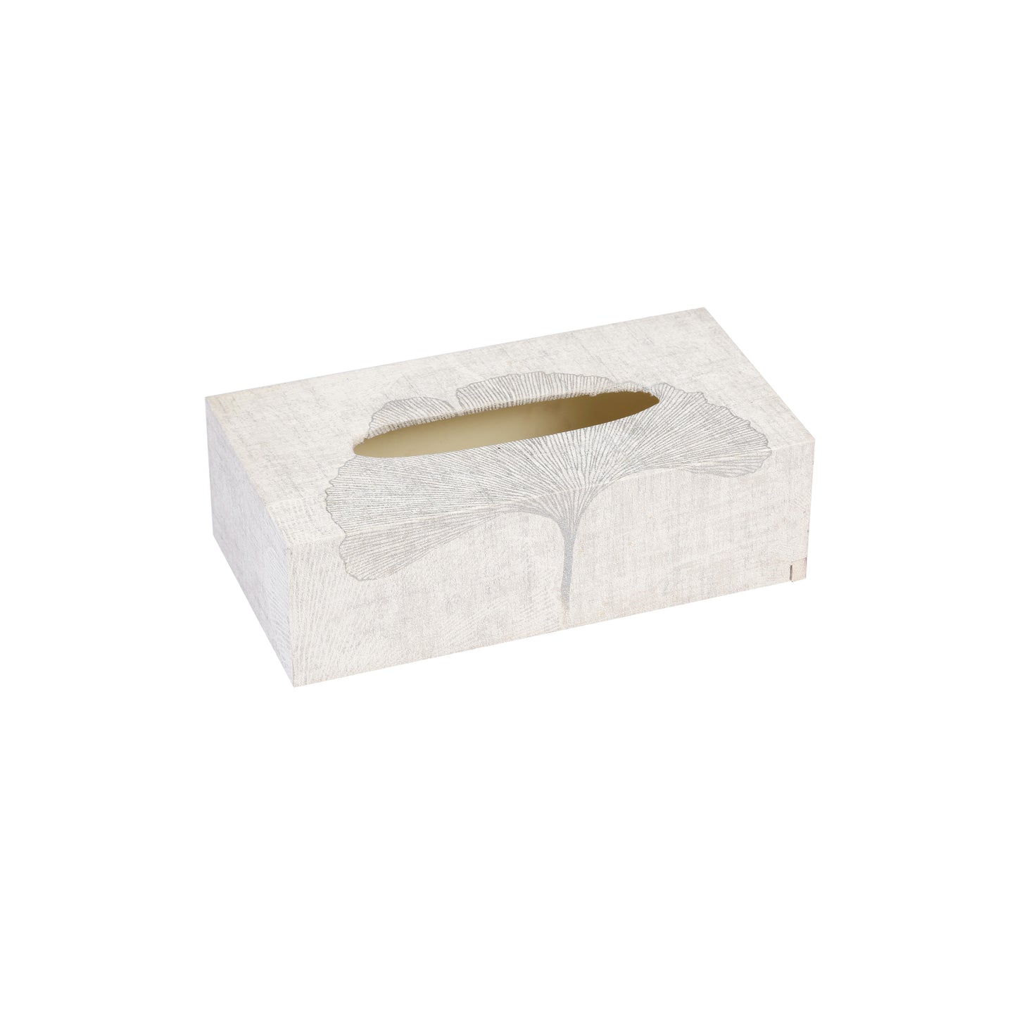 A Tiny Mistake Silver Blossom Rectangle Tissue Box, 26 x 13 x 8 cm