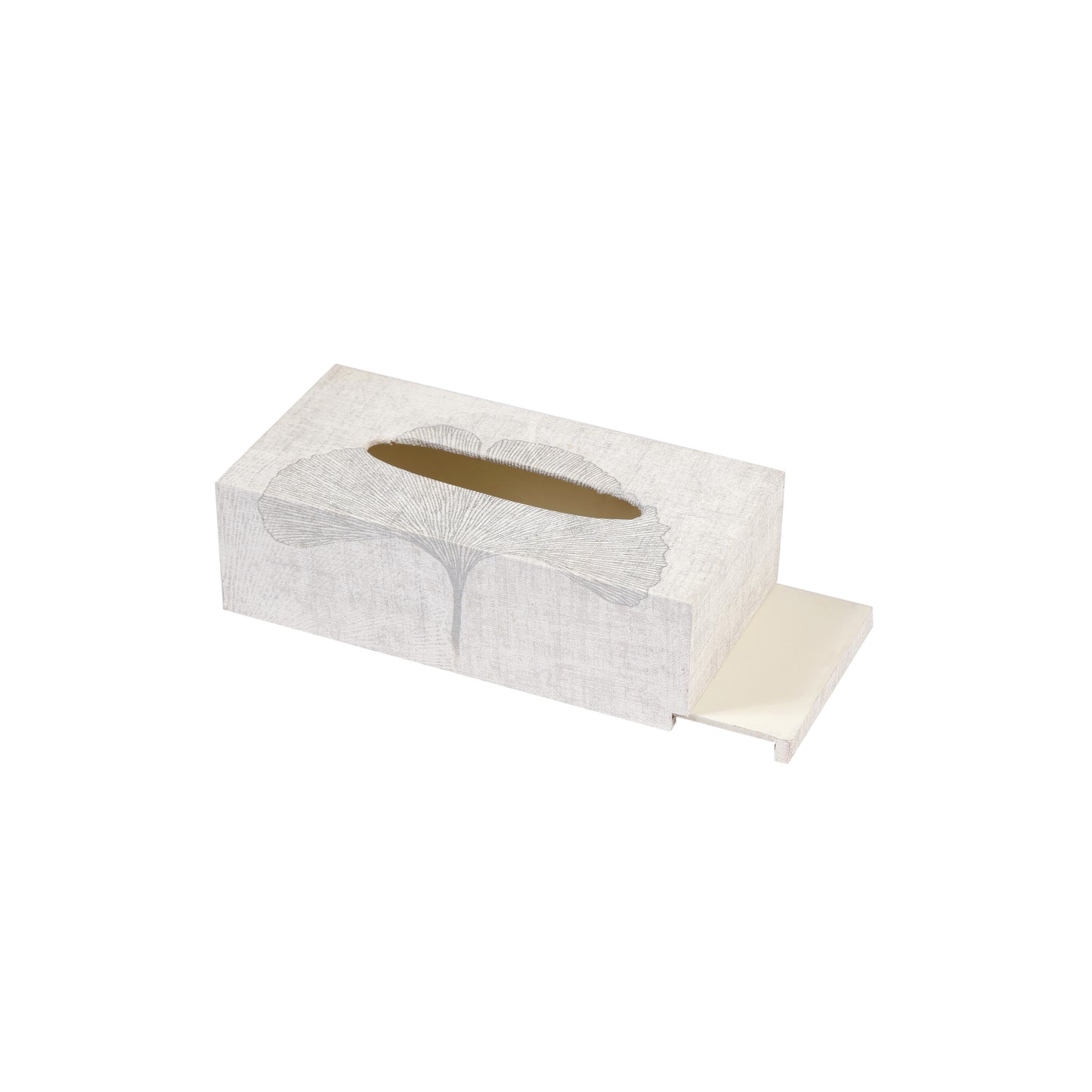 A Tiny Mistake Silver Blossom Rectangle Tissue Box, 26 x 13 x 8 cm
