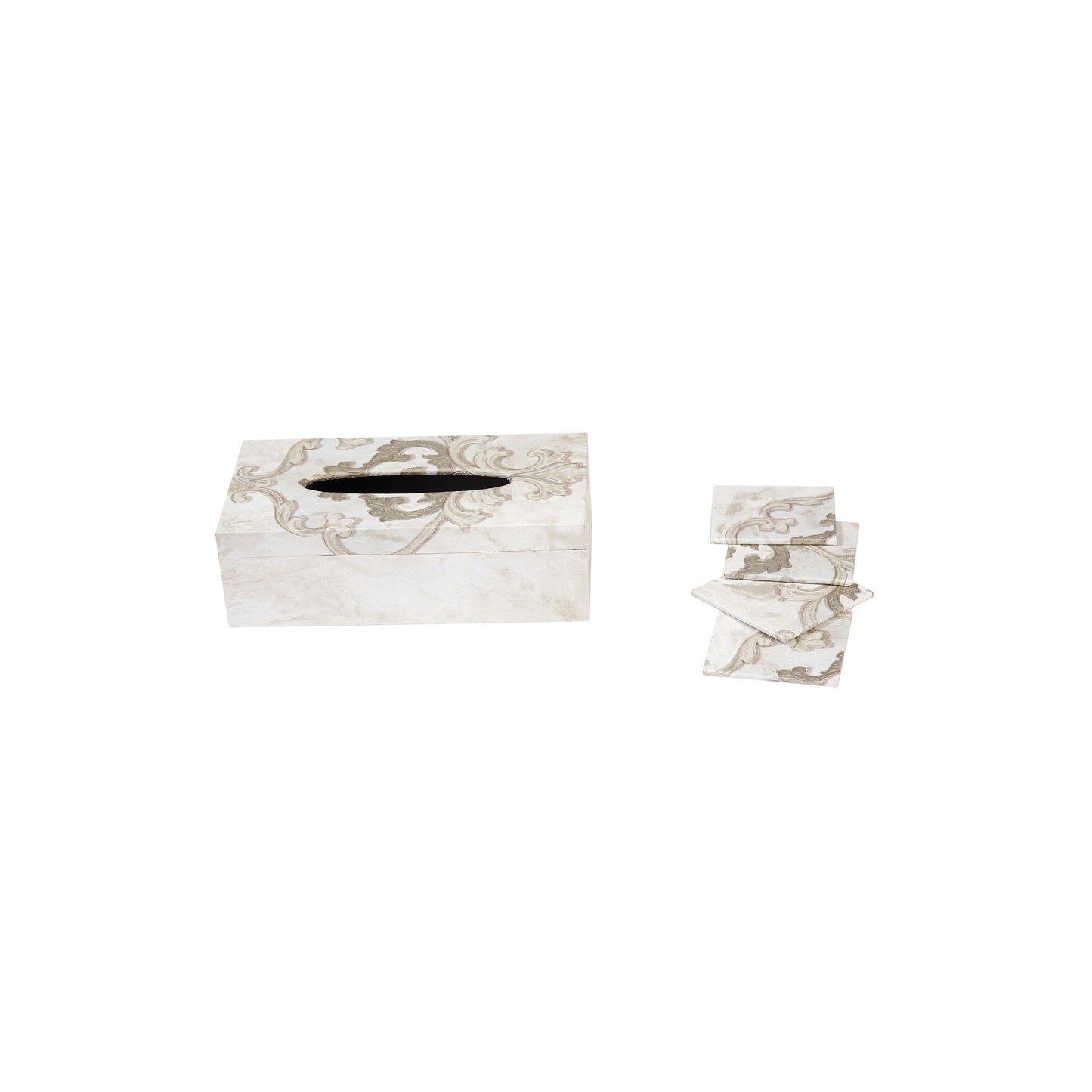 A Tiny Mistake Royal Marble Motifs Rectangle Tissue Box, 26 x 13 x 8 cm