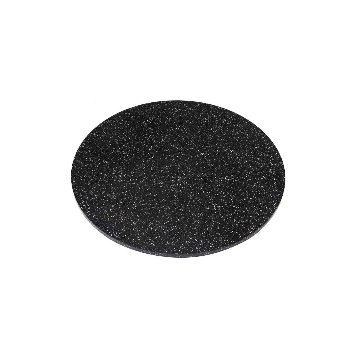 A Tiny Mistake Black Granite Wooden Table Turner, Dining Table Organisation, Lazy Susan for Dining Room Decor