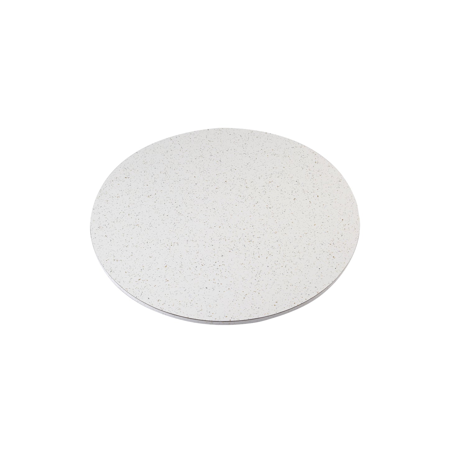 A Tiny Mistake White Granite Wooden Table Turner, Dining Table Organisation, Lazy Susan for Dining Room Decor