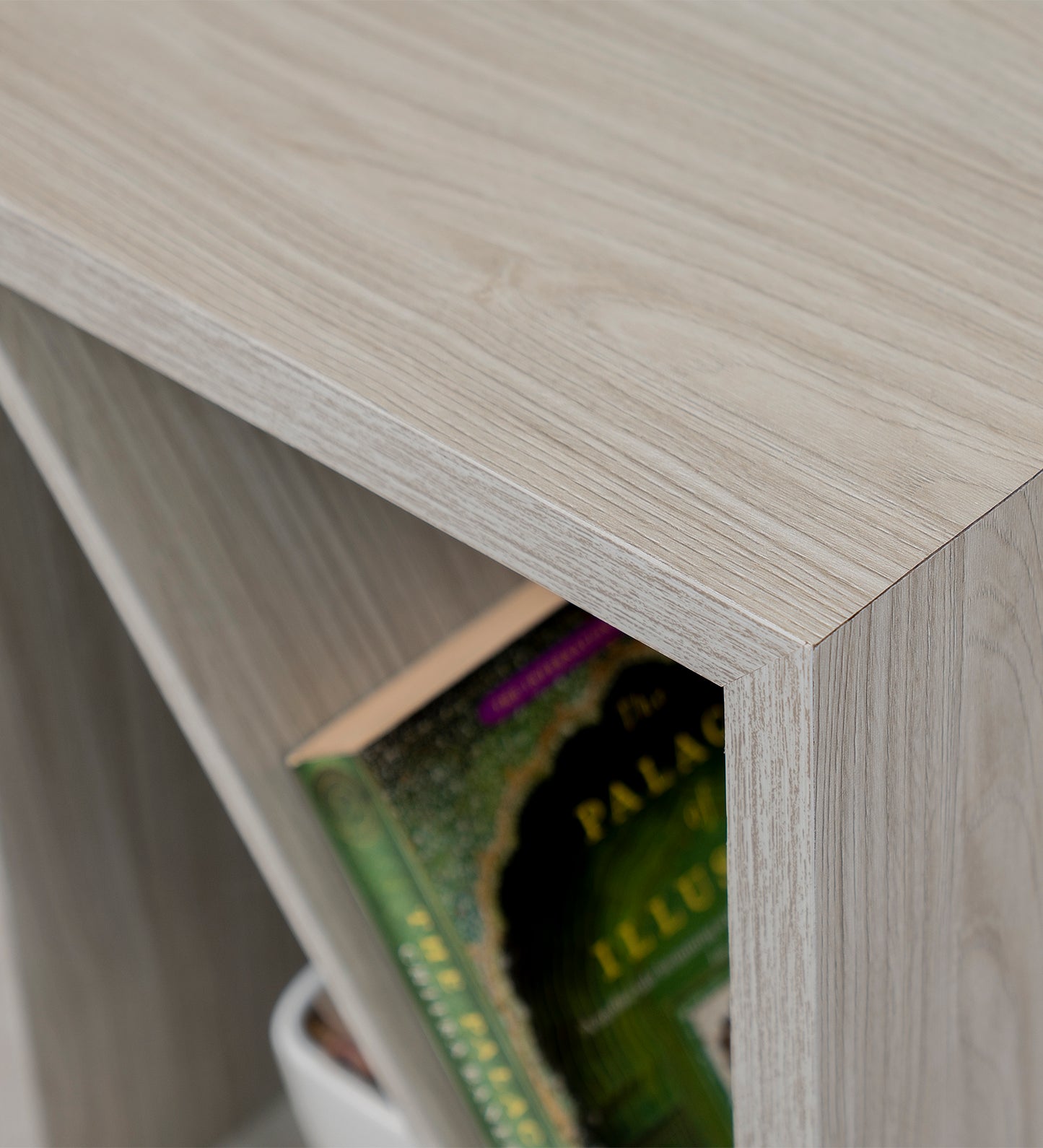 Bevel - Side Table, Small Storage and Decor, End Table, Living and Bedroom Decor, Wooden Table