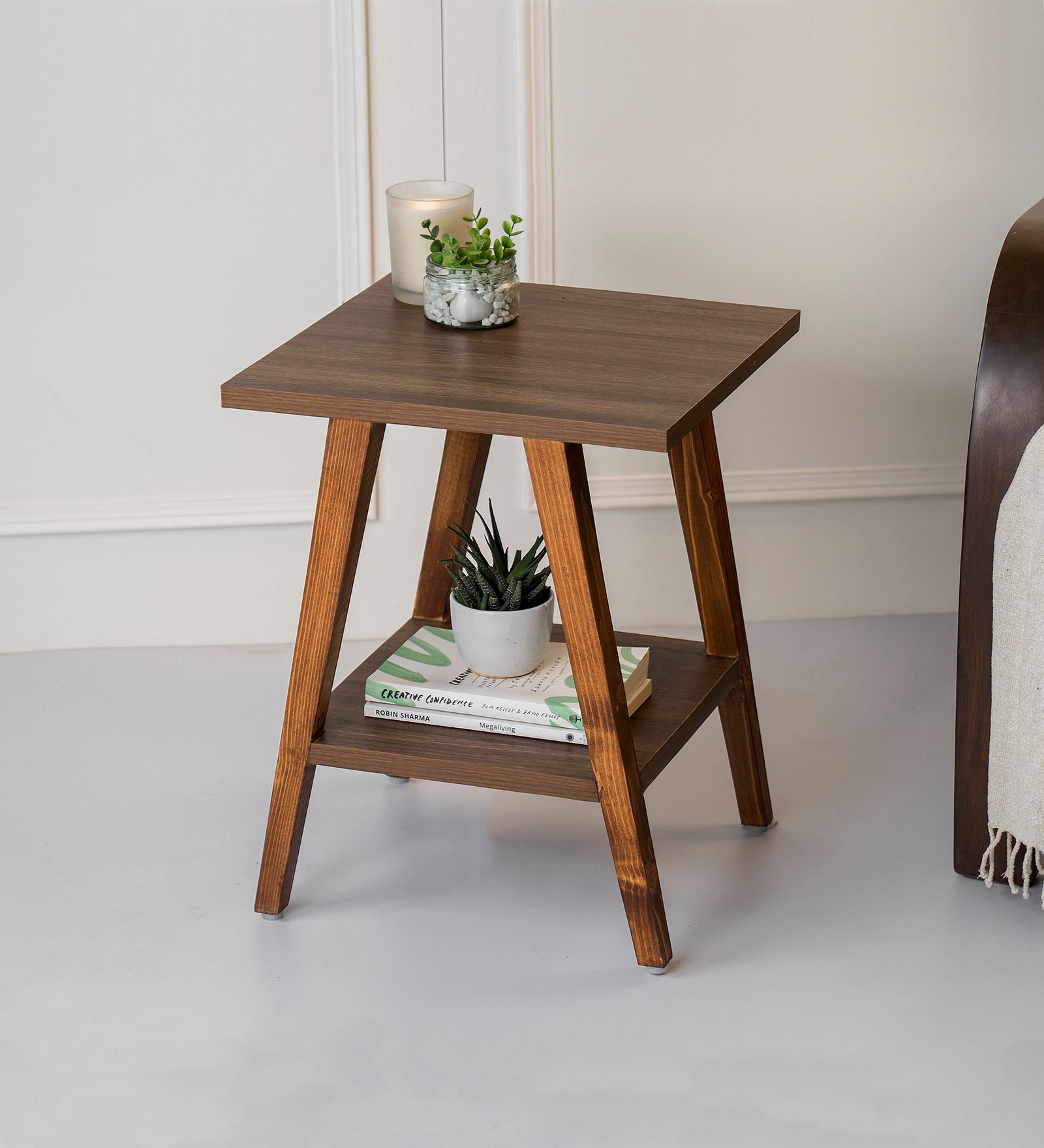 Trapezium Incline Table-  Side Table, Wooden End Table, Living Room Decor, Wooden Side Table, Living Room Table