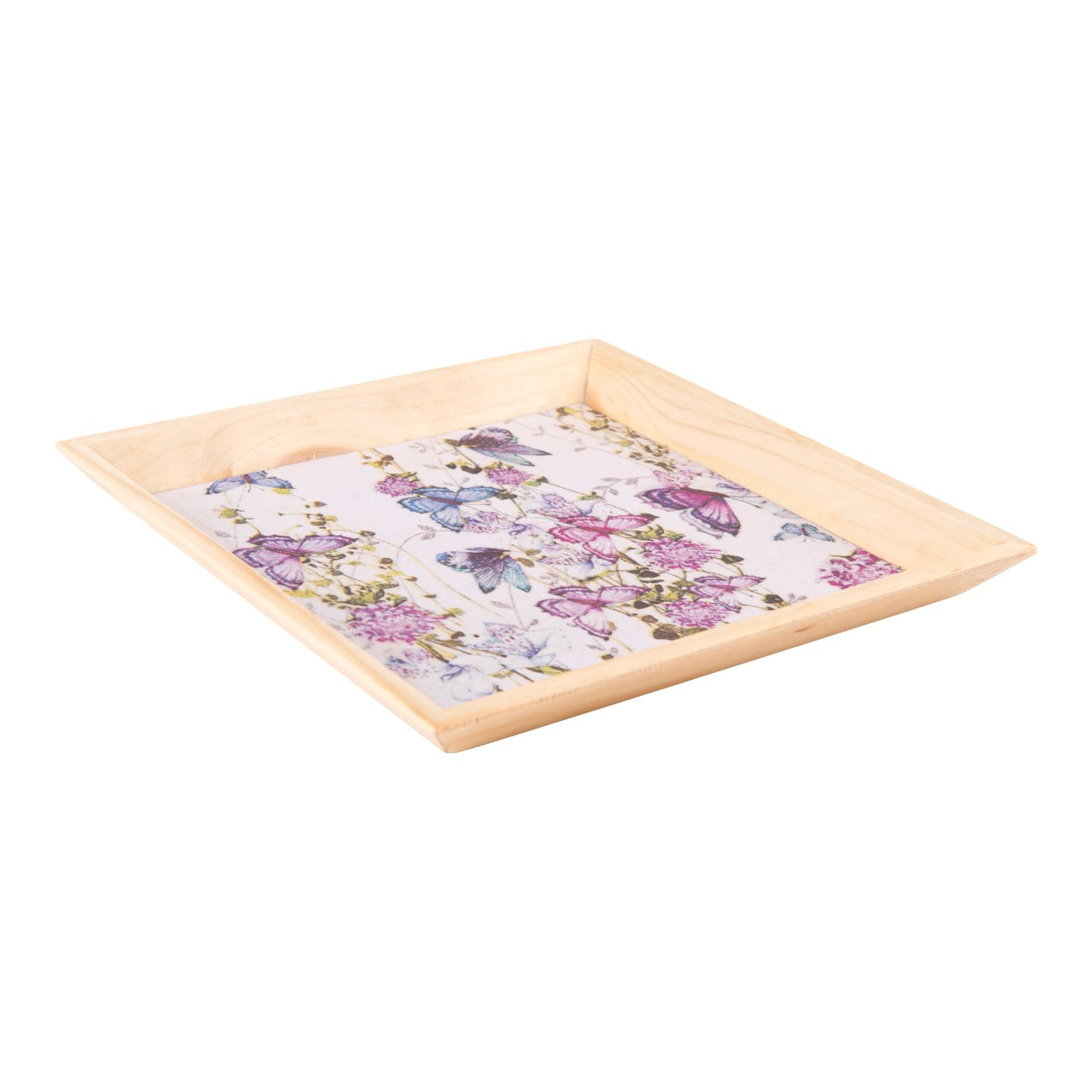 Wooden Tray, Decoupage Tray, Serving Tray