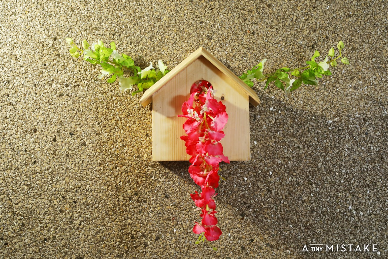 Pine Wood Decorative Bird House